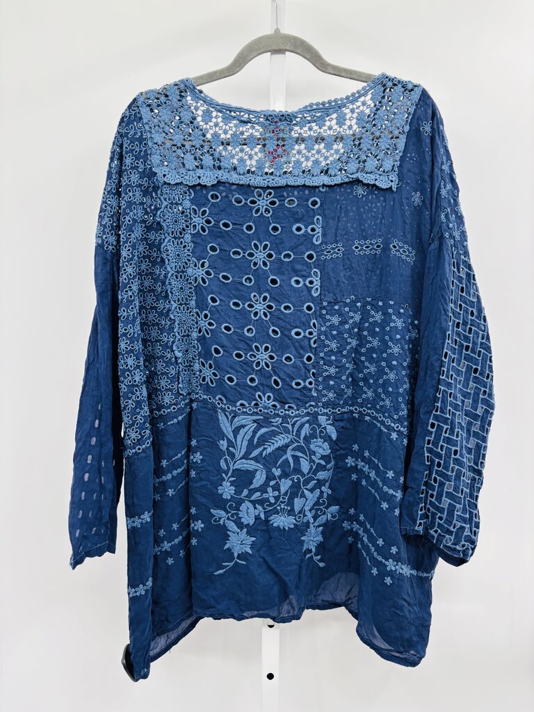 Johnny Was Tunic Navy XL