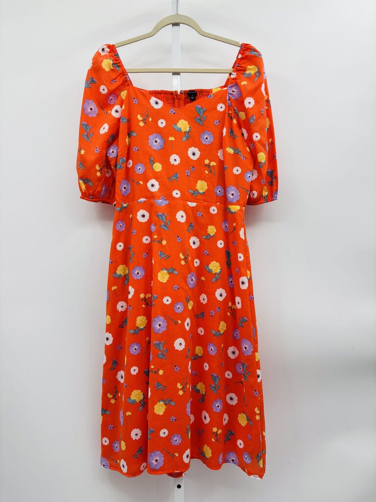 Ann Taylor Dress Orange 8