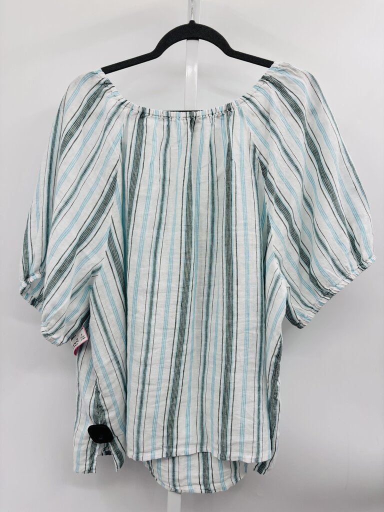 Talbots Top Plus Blue 2X