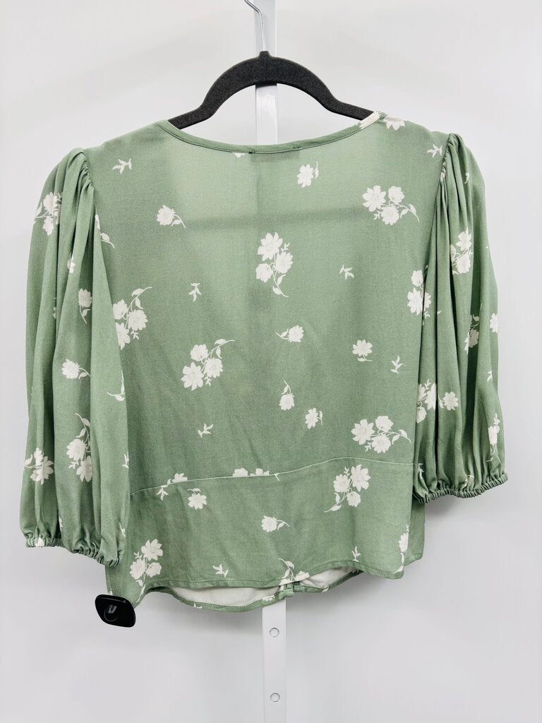 Bobi Black Blouse Green S