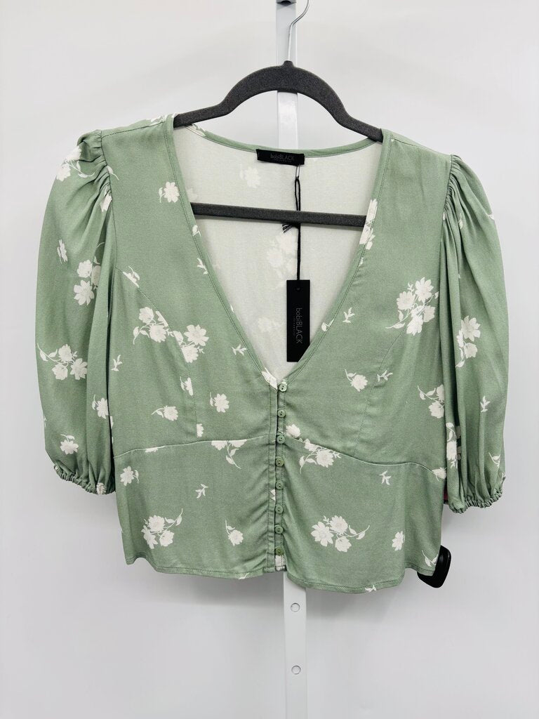 Bobi Black Blouse Green S