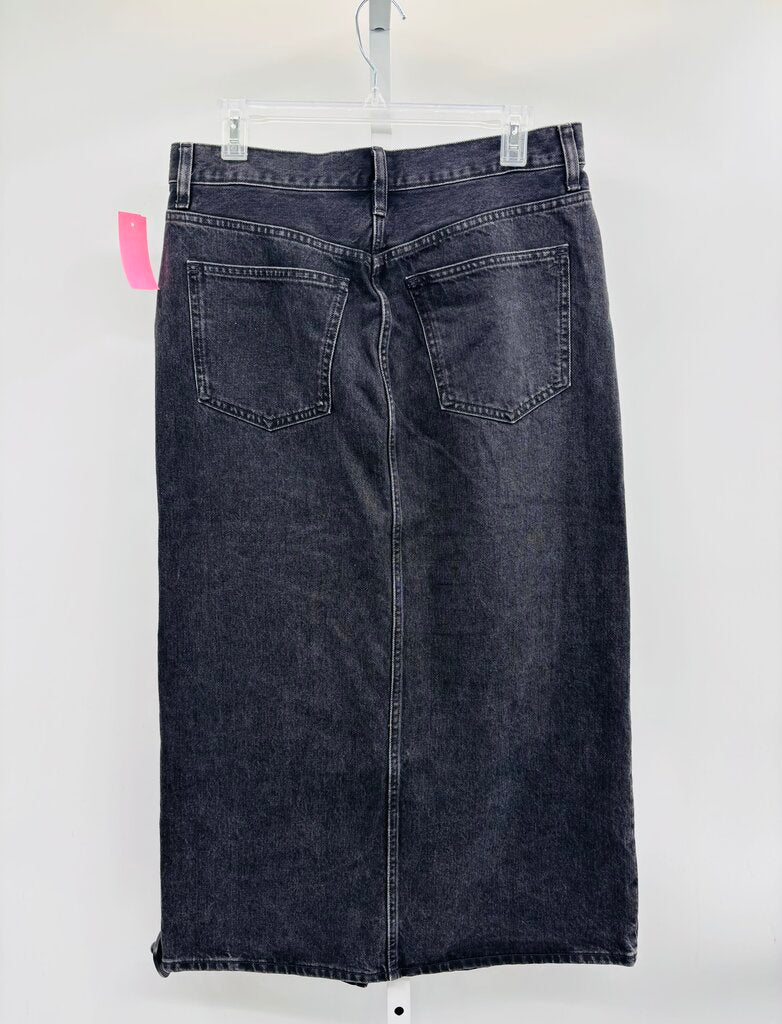 Madewell Skirt Midi Black 6