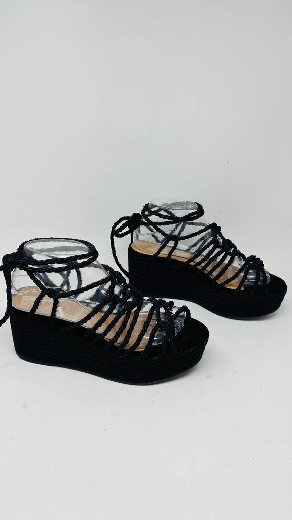 Schutz Sandals Black 8
