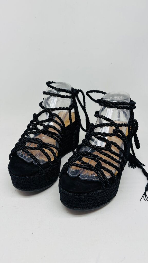 Schutz Sandals Black 8