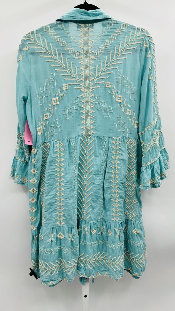Johnny Was Workshop Dress Teal S