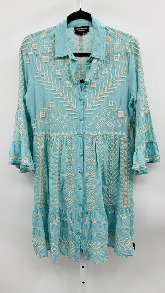 Johnny Was Workshop Dress Teal S
