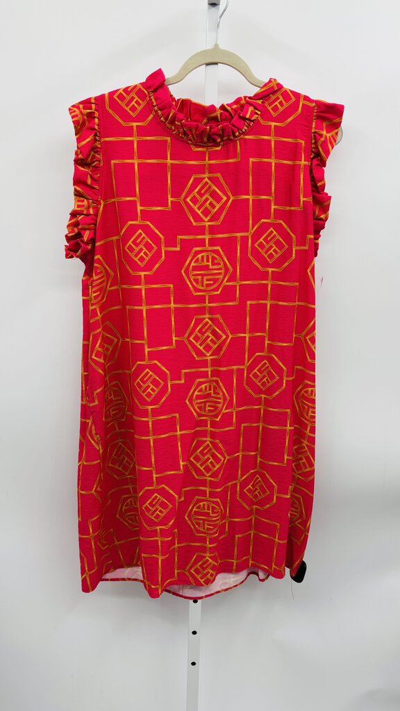Boho Chic Dress Pink XL