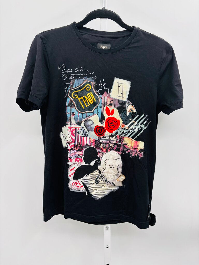 Fendi T-Shirt Black S