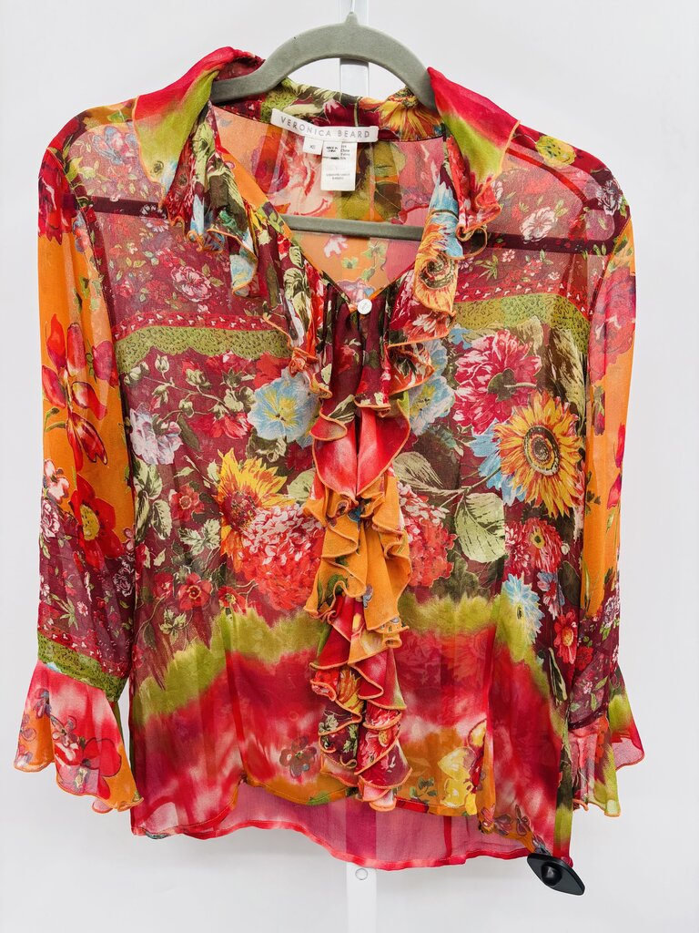 Veronica Beard Blouse Orange XS
