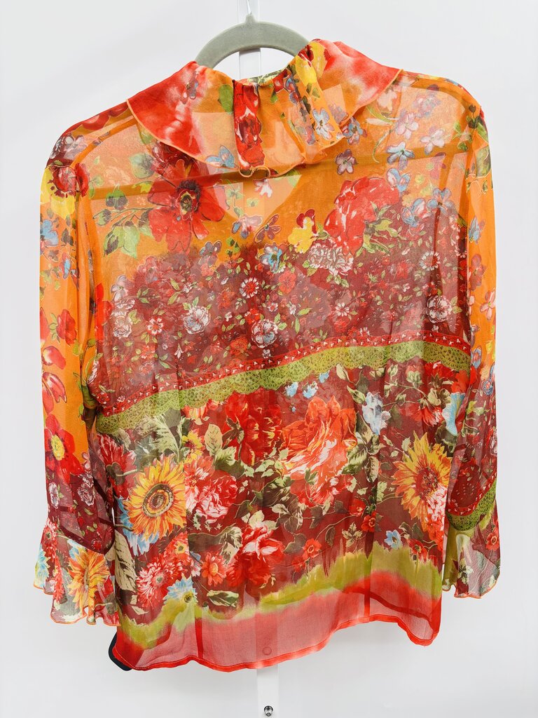 Veronica Beard Blouse Orange XS