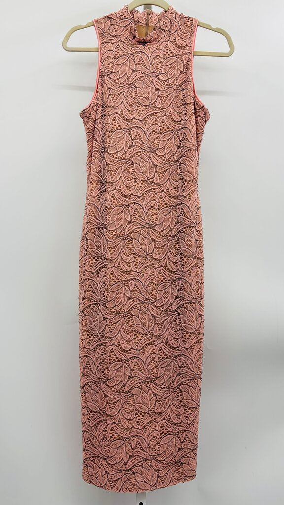 Dress the Population Maxi Dress Pink L