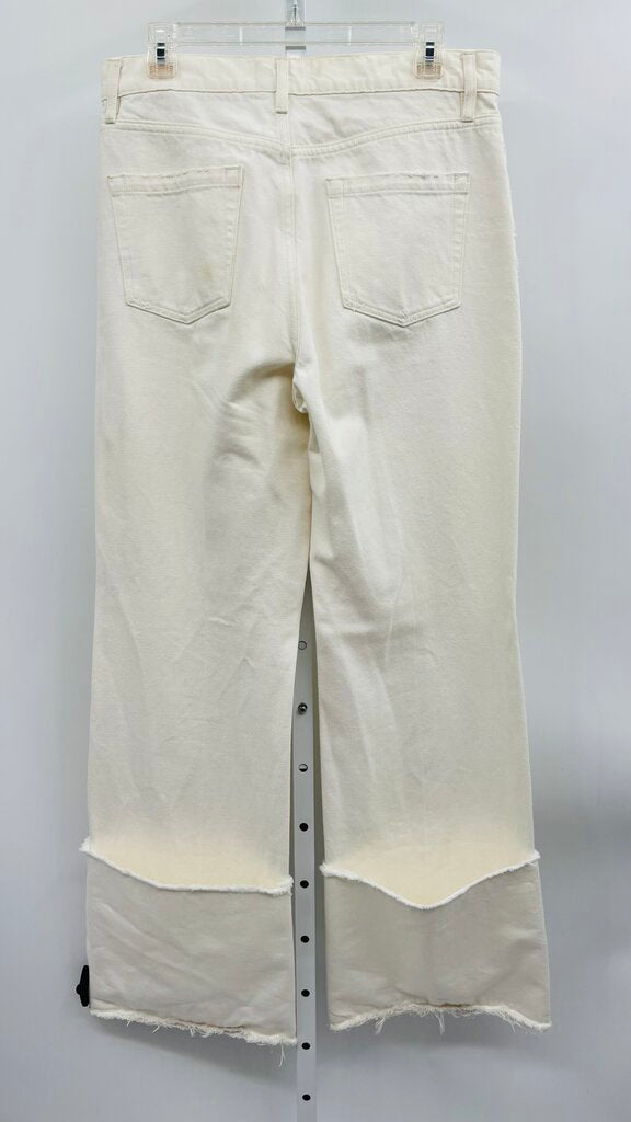 Frame Jeans Wide Leg Ivory 8