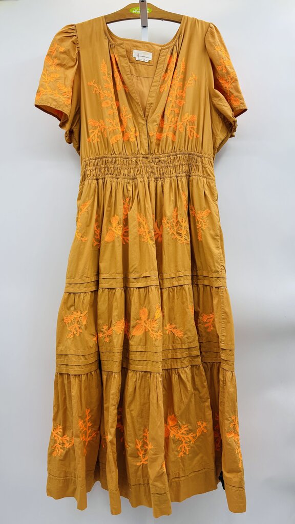 Anthropologie Maxi Dress Plus Orange 3X