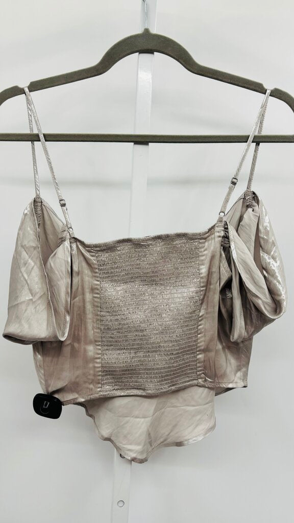 Free People Top Grey M