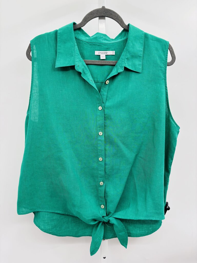 Chico's Shirt Plus Green 18