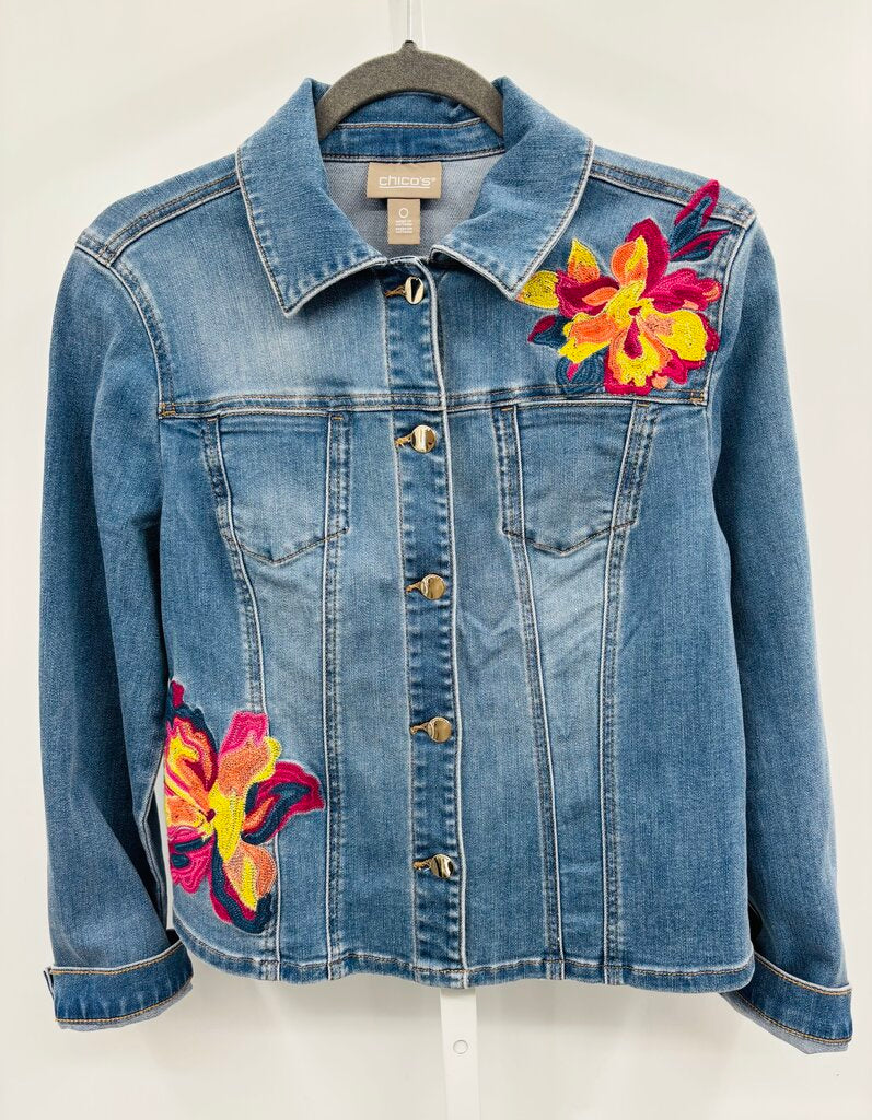 Chico's Jacket Denim S