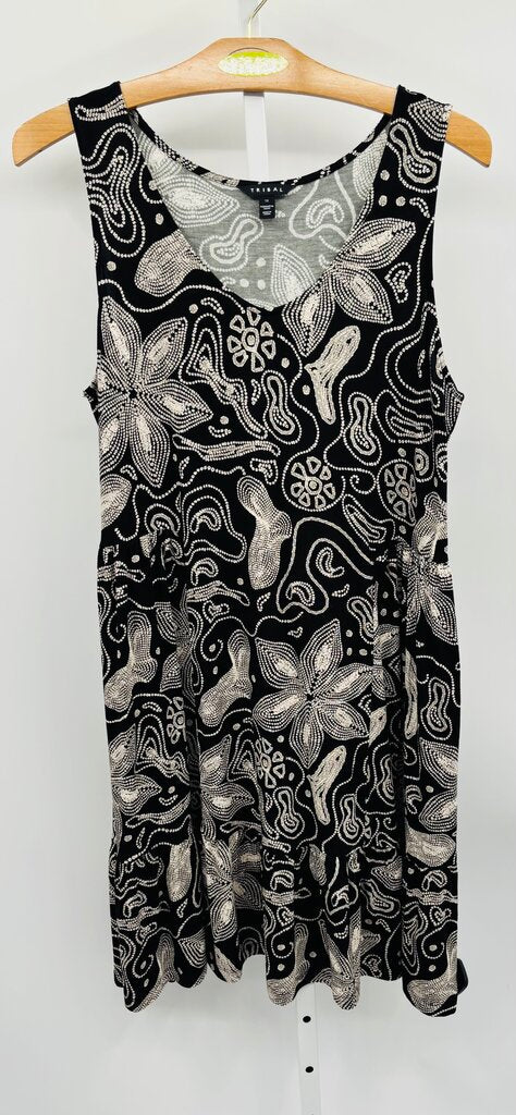 Tribal Dress Plus Black 1X