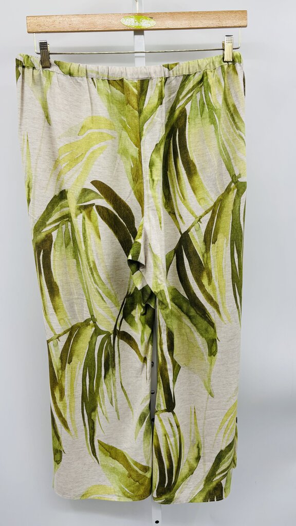 Tribal Pants Plus Wide Leg Green 1X