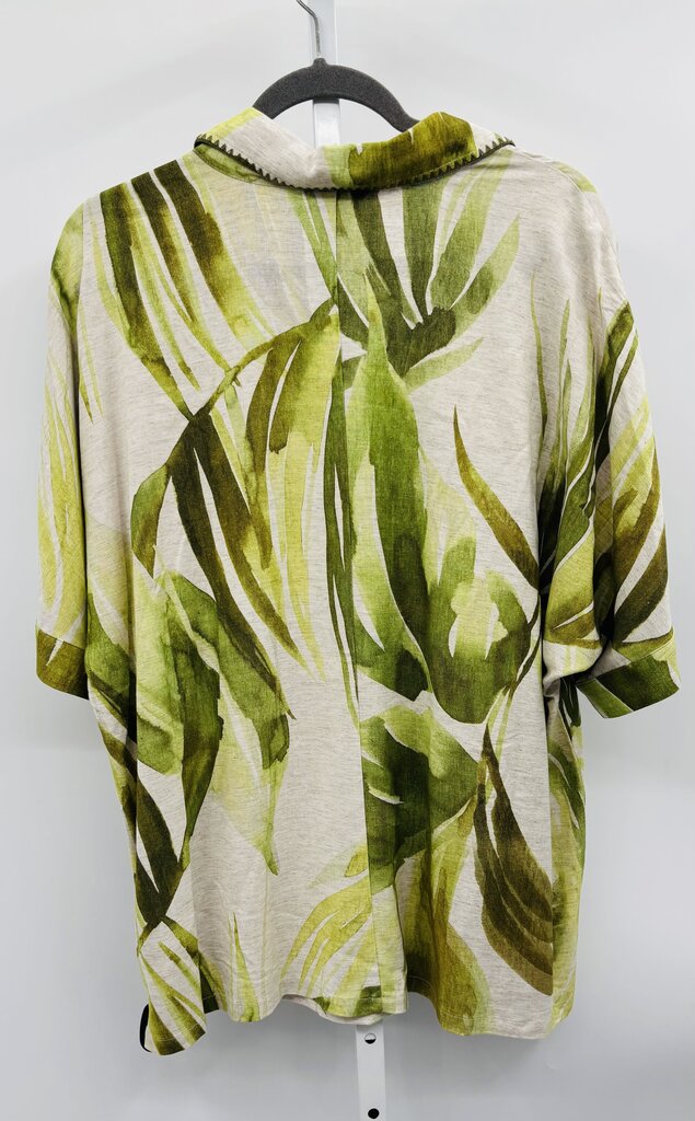 Tribal Shirt Plus Green 1X