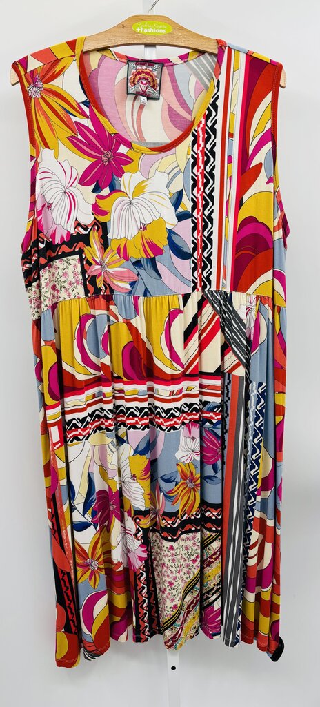JW Los Angeles Dress Plus Multi 3X