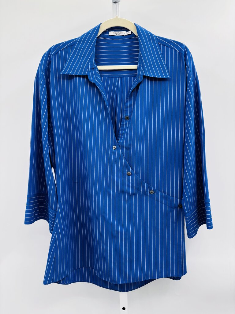 M.M. LaFleur Shirt Blue L