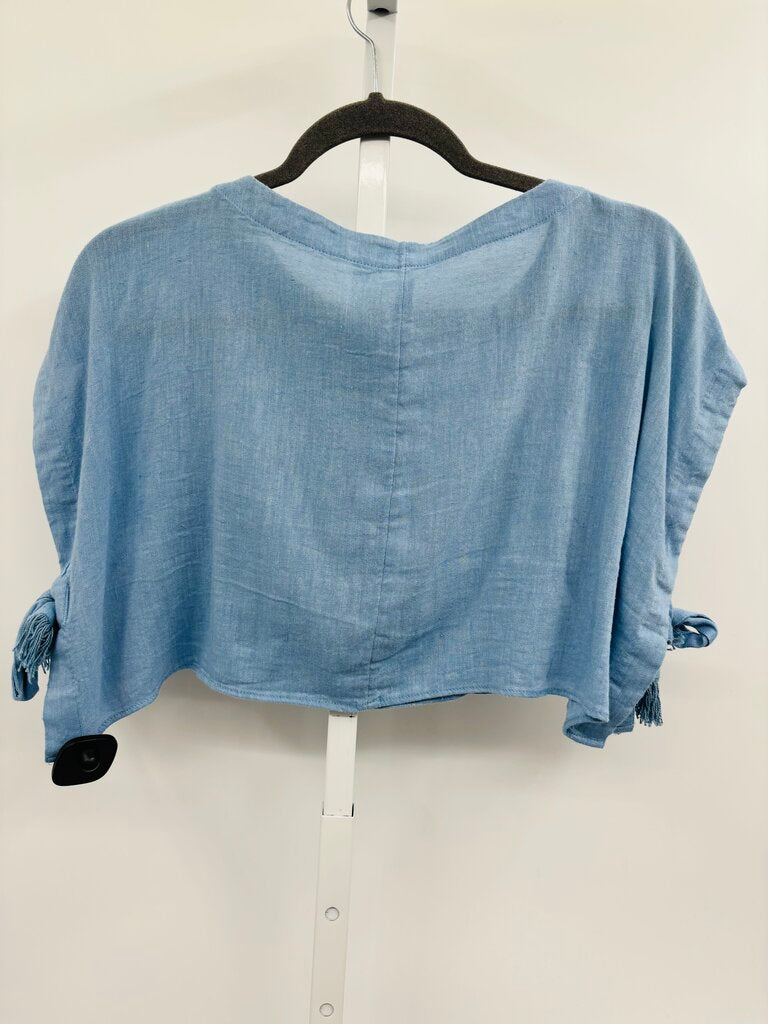 Free People Top Blue S