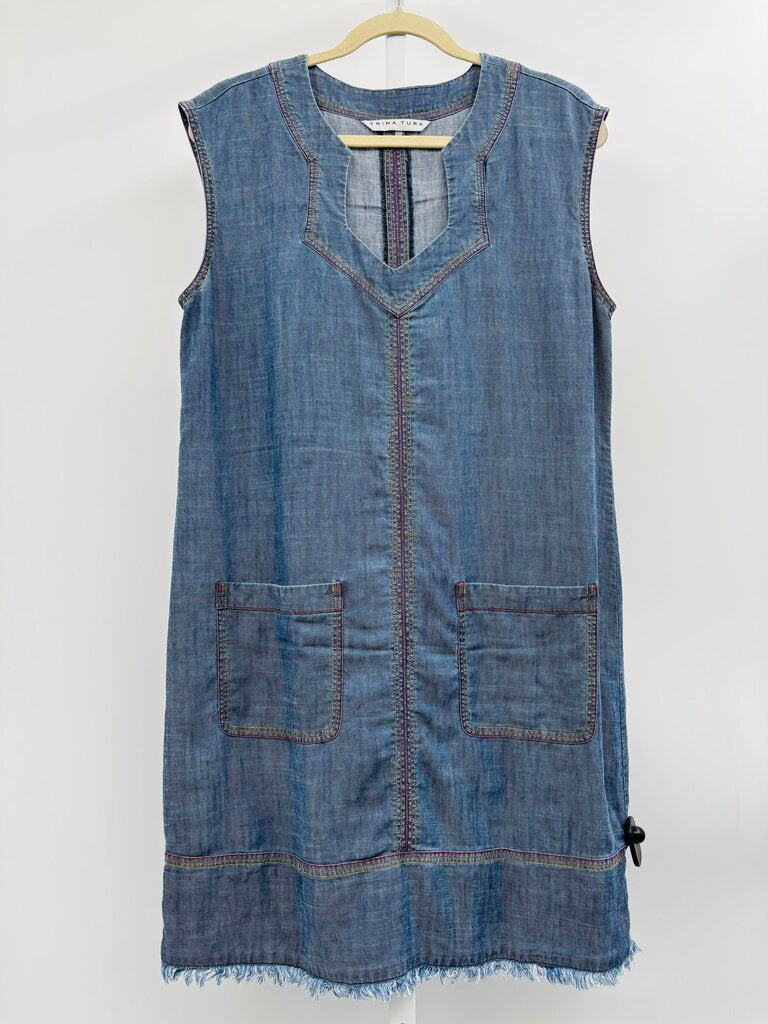 Trina Turk Dress Denim L
