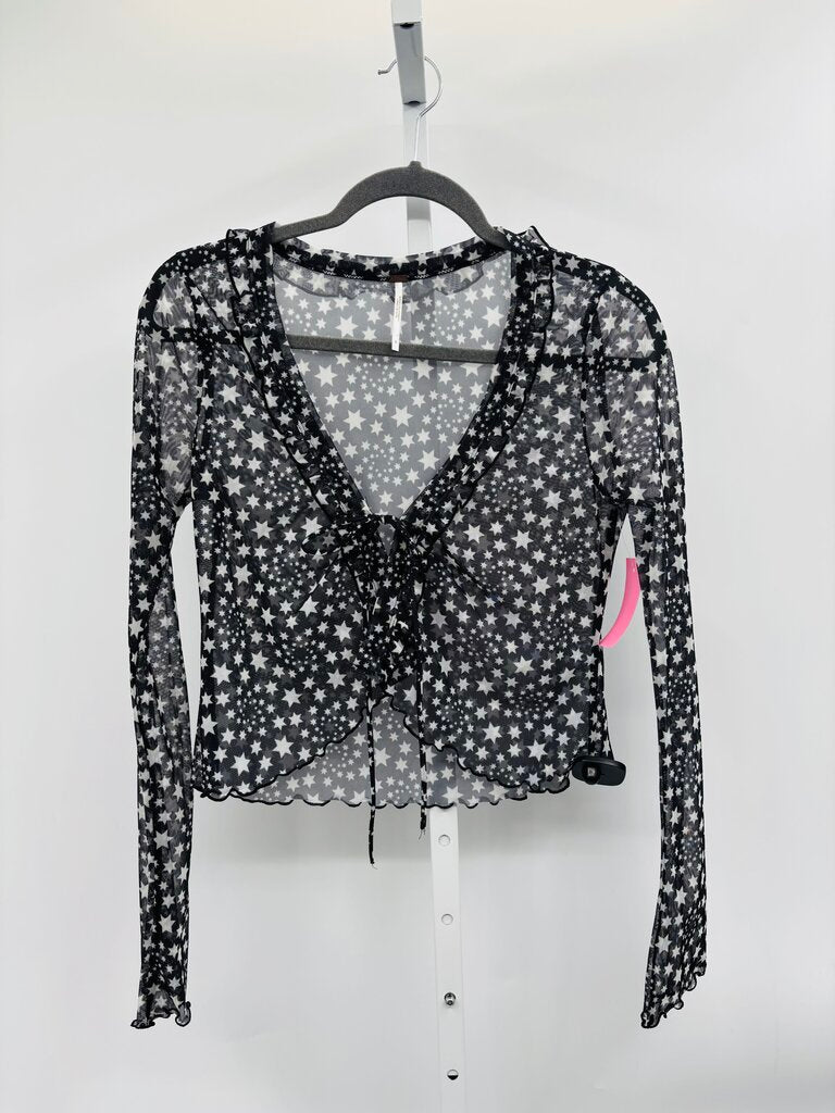 Free People Top Black S
