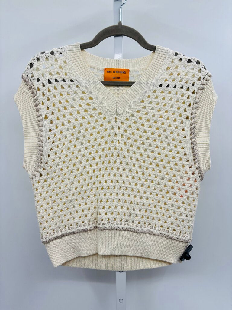 Guest In Residence Sweater Vest Beige M
