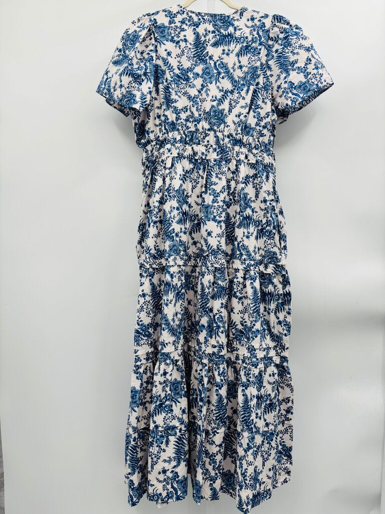 Anthropologie Maxi Dress Blue XL