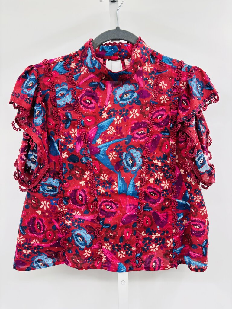 Farm Blouse Burgundy S