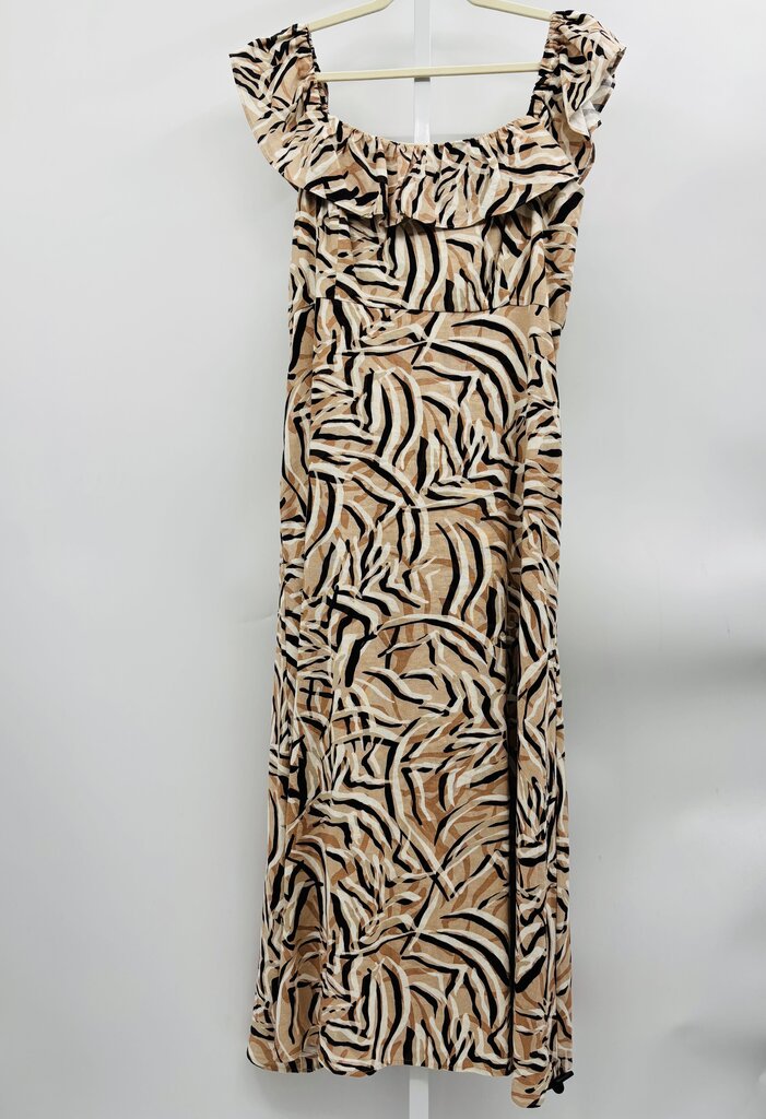 Donna Morgan Maxi Dress Tan 12