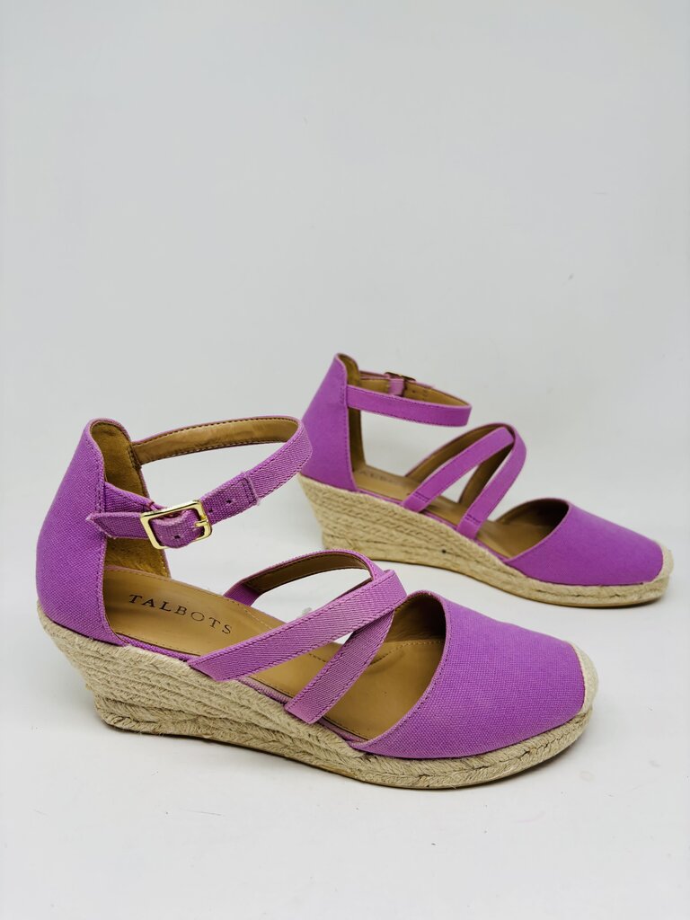 Talbots Wedge Purple 8.5