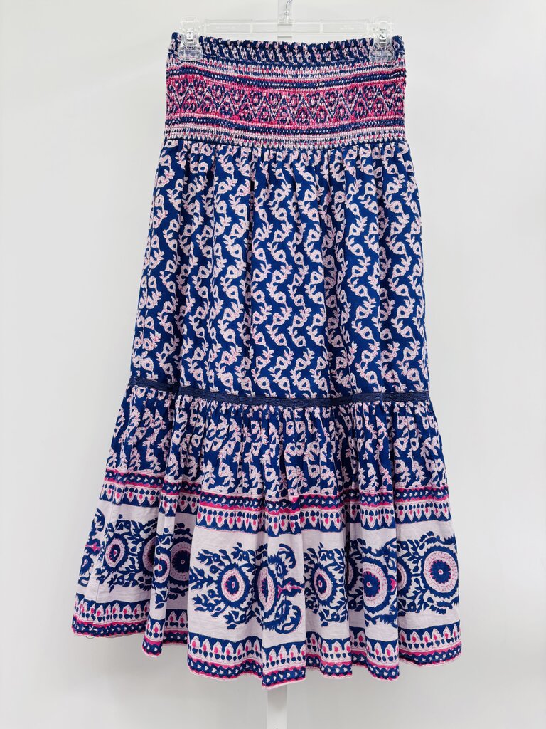 Bell Skirt Midi Navy S