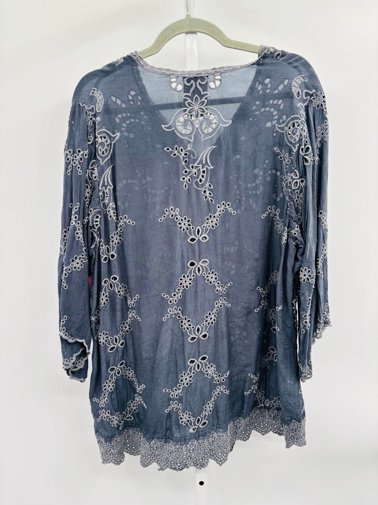 Johnny Was Tunic Grey L