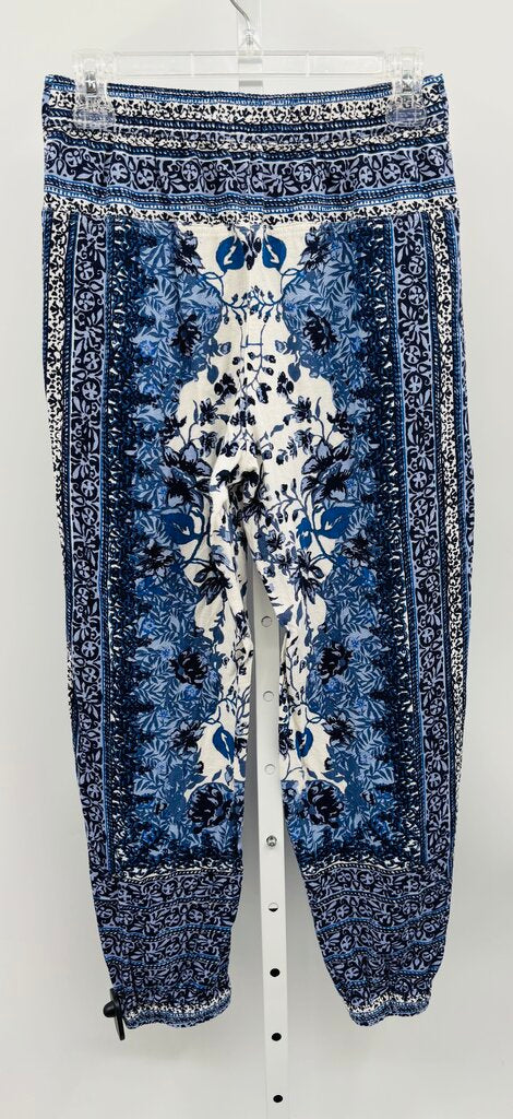 Anthropologie Cropped Pants Blue 0