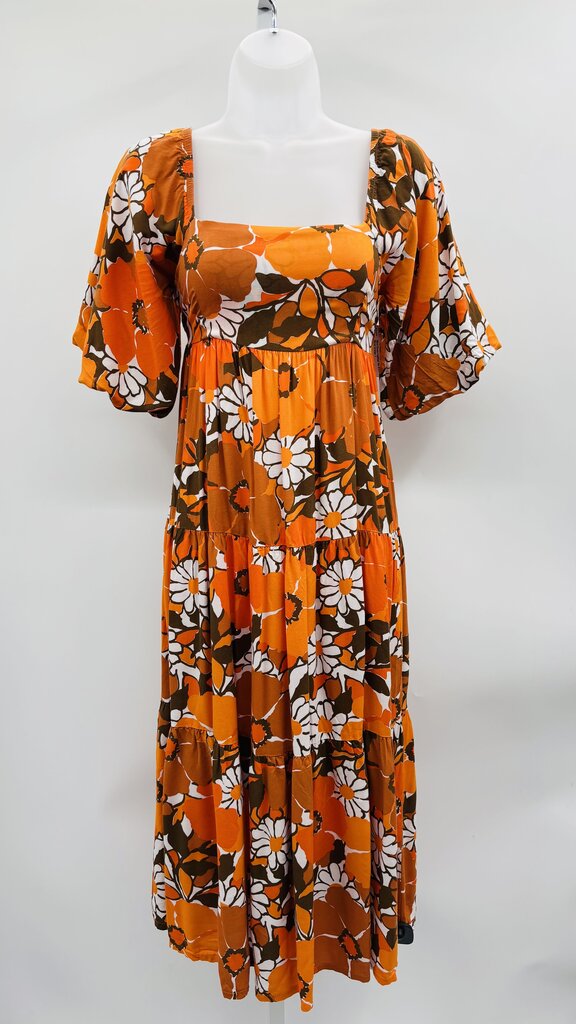 Faithfull The Brand Maxi Dress Orange 2