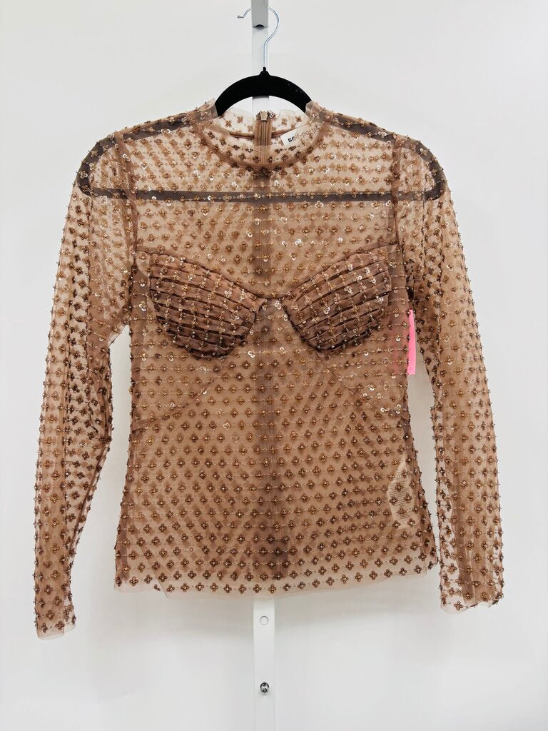Self-Portrait Top Brown 2