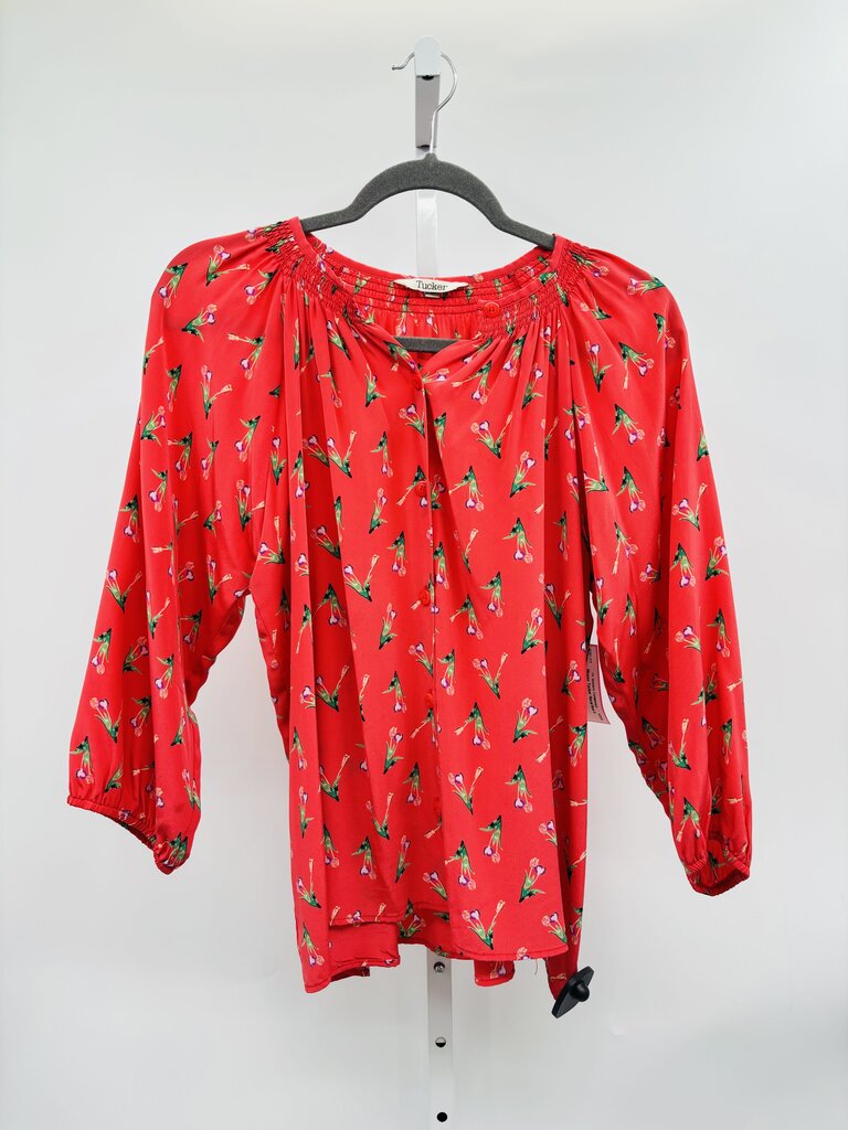 Tucker Blouse Red S