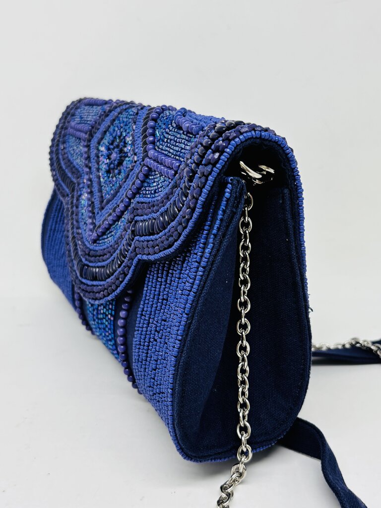 America & Beyond Clutch Navy