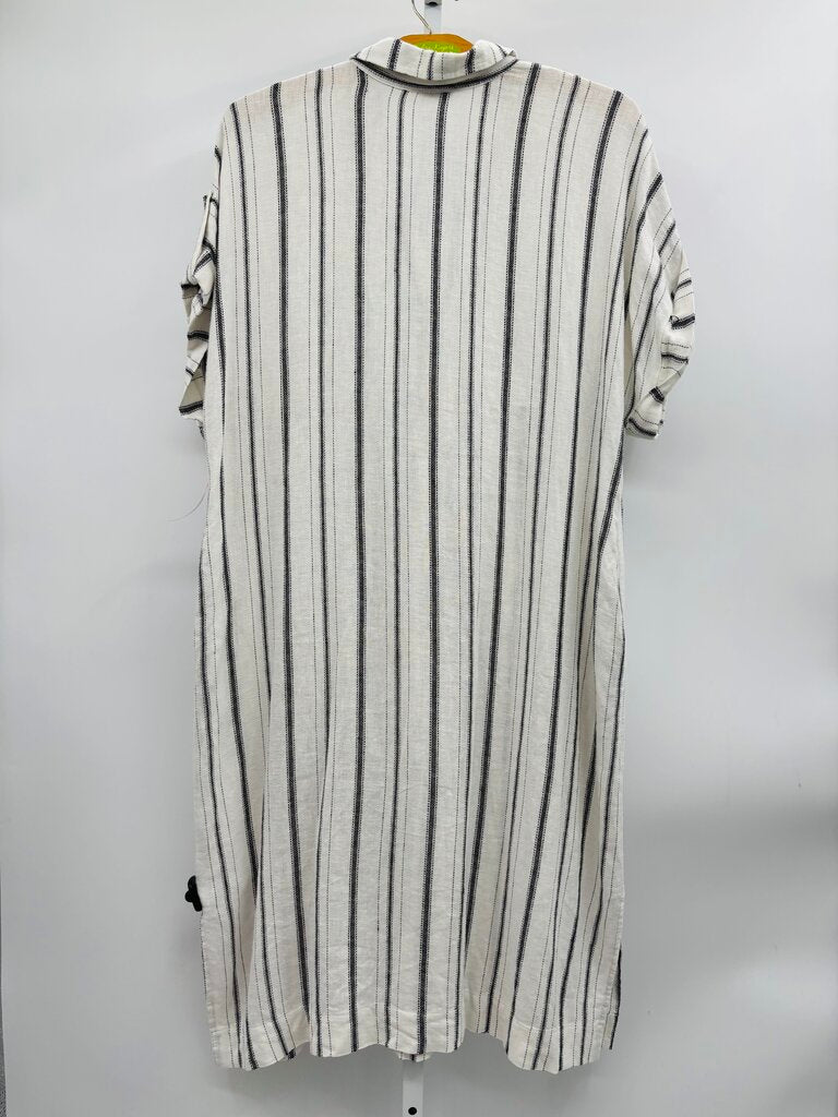 Tribal Maxi Dress Plus White 1X