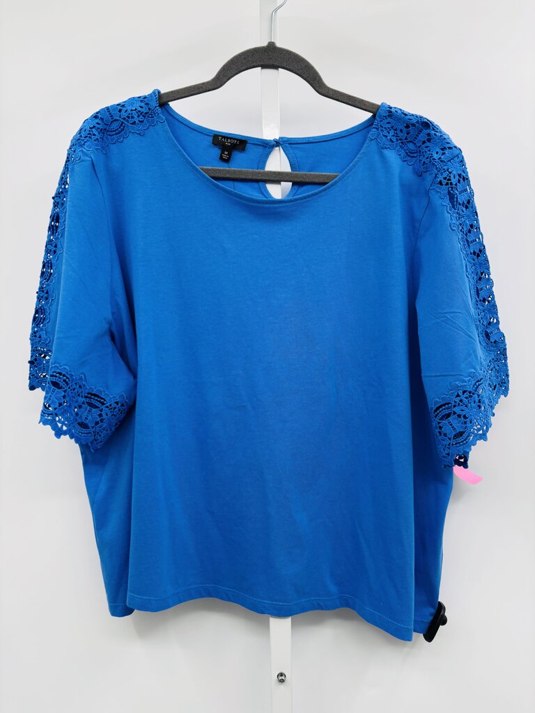 Talbots Top Plus Blue 3X