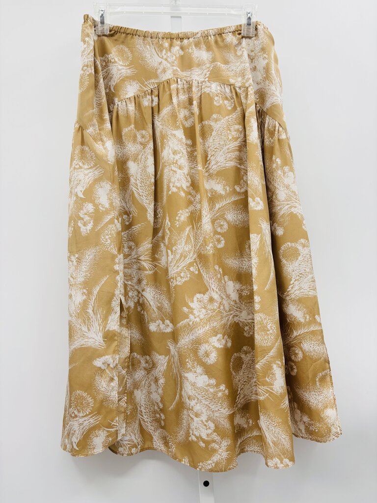 Vince Skirt Midi Tan M