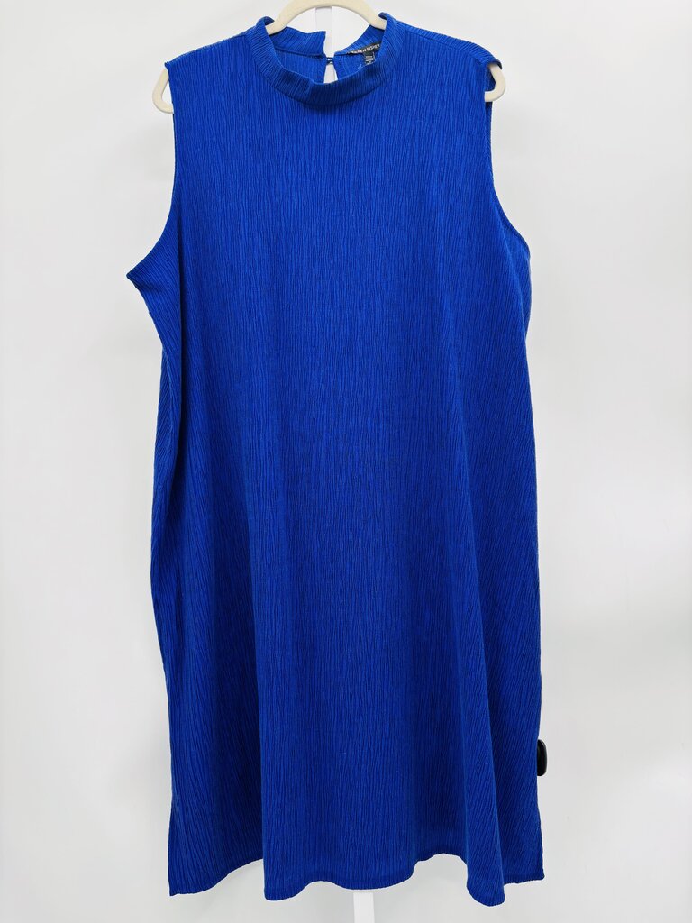 Eileen Fisher Dress Plus Navy 1X