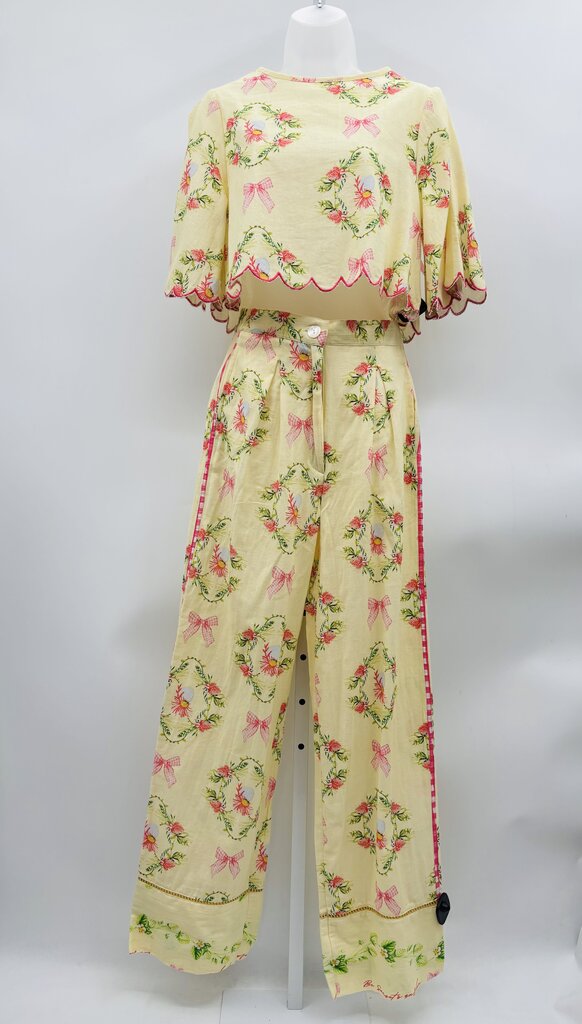 Be Sunset Pants Set Yellow S