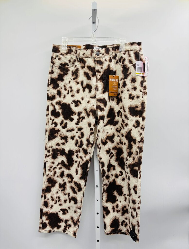 Kensie Jeans Straight Brown 14