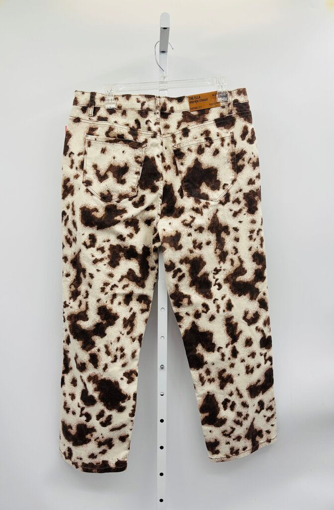 Kensie Jeans Straight Brown 14