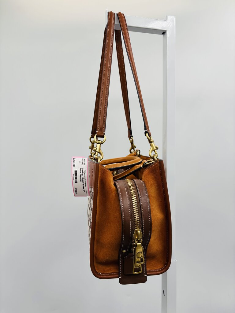 Coach Handbag Beige Signature