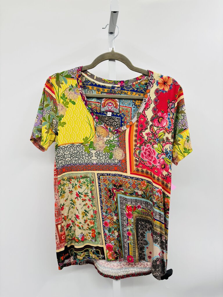 Johnny Was T-Shirt Yellow Multi S