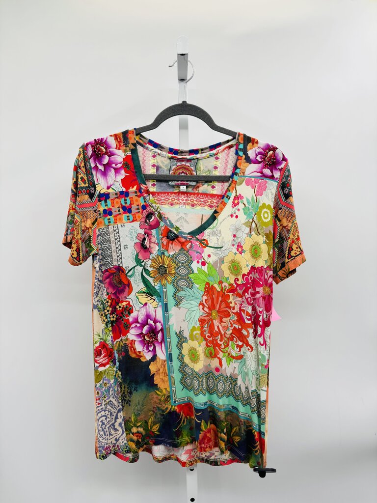 Johnny Was T-Shirt Green Multi S